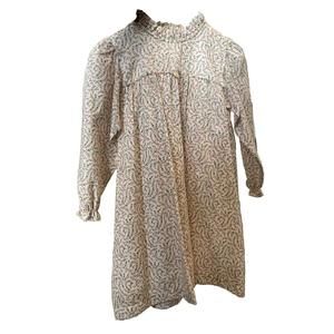 NEW BABY GI girl's floral dress in beige